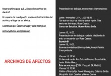 ARCHIVOS DE AFECTOS, Reina Sofía, Madrid, 12-18.06.14